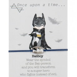Charm βραχιόλι batboy ασημί