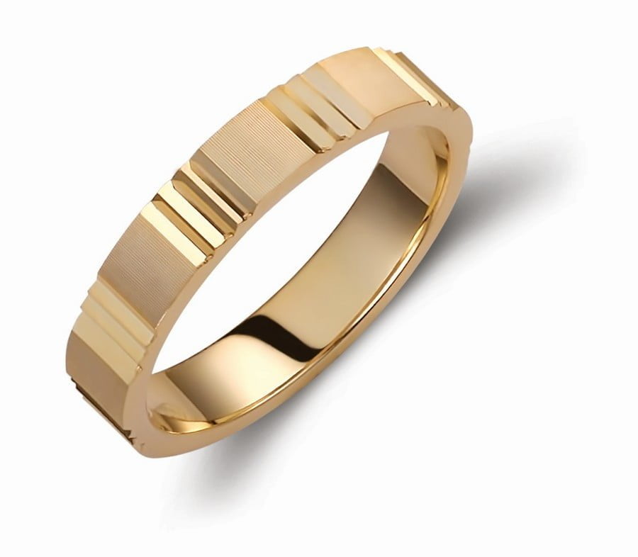 Βέρες Γάμου Valauro Edge 4.00mm 033C 4 Βέρες Γάμου Valauro Edge 4.00mm 033C - Image 2