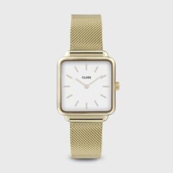 Ρολόι Cluse La Tétragone Mesh White - Gold Colour CW0101207002