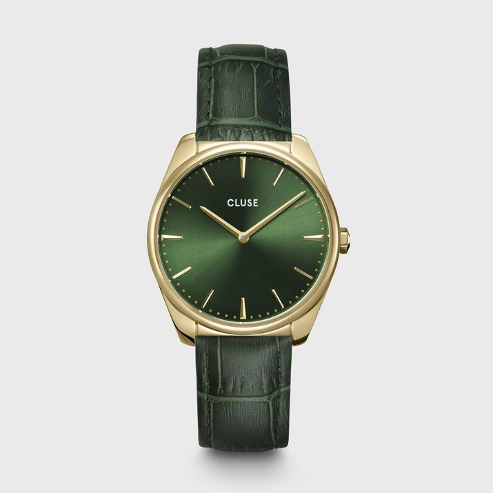 Ρολόι Cluse Féroce Leather Forest Green - Gold Colour CW0101212006 3 Ρολόι Cluse Féroce Leather Forest Green - Gold Colour CW0101212006