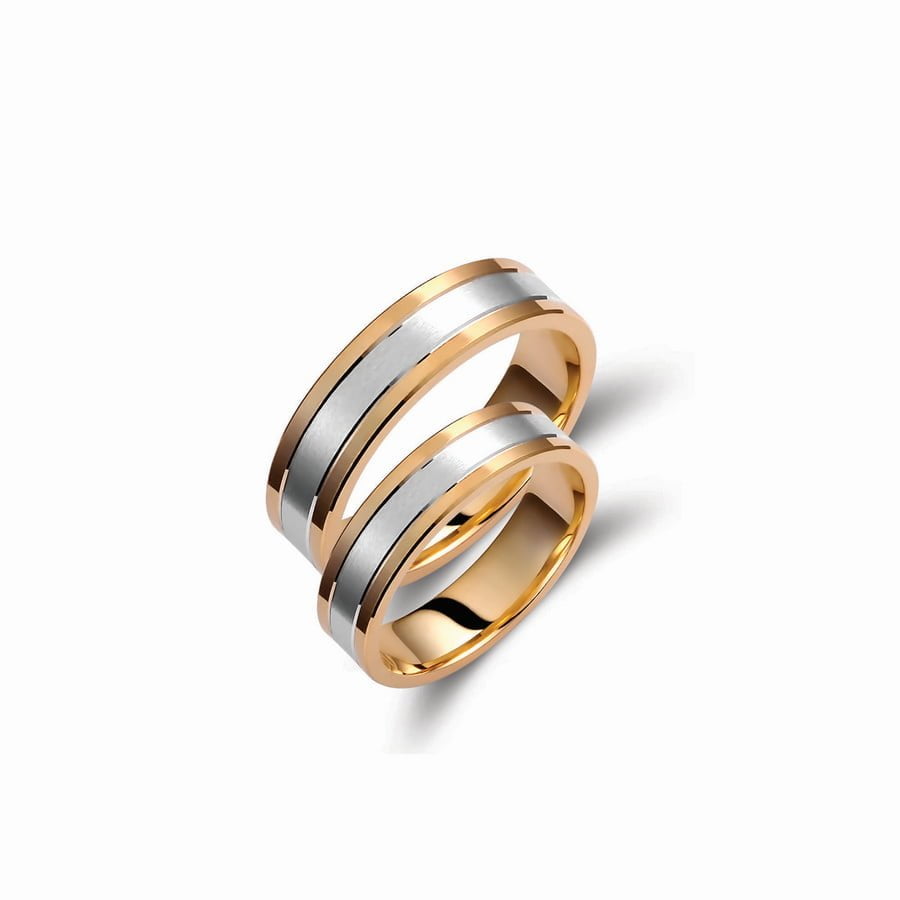 Βέρες Γάμου Valauro Edge 5.00mm 228A 3 Βέρες Γάμου Valauro Edge 5.00mm 228A