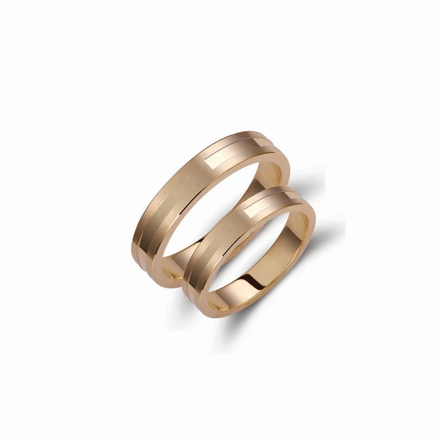 Βέρες Γάμου Valauro Evolution 4.00mm 334C 3 Βέρες Γάμου Valauro Evolution 4.00mm 334C