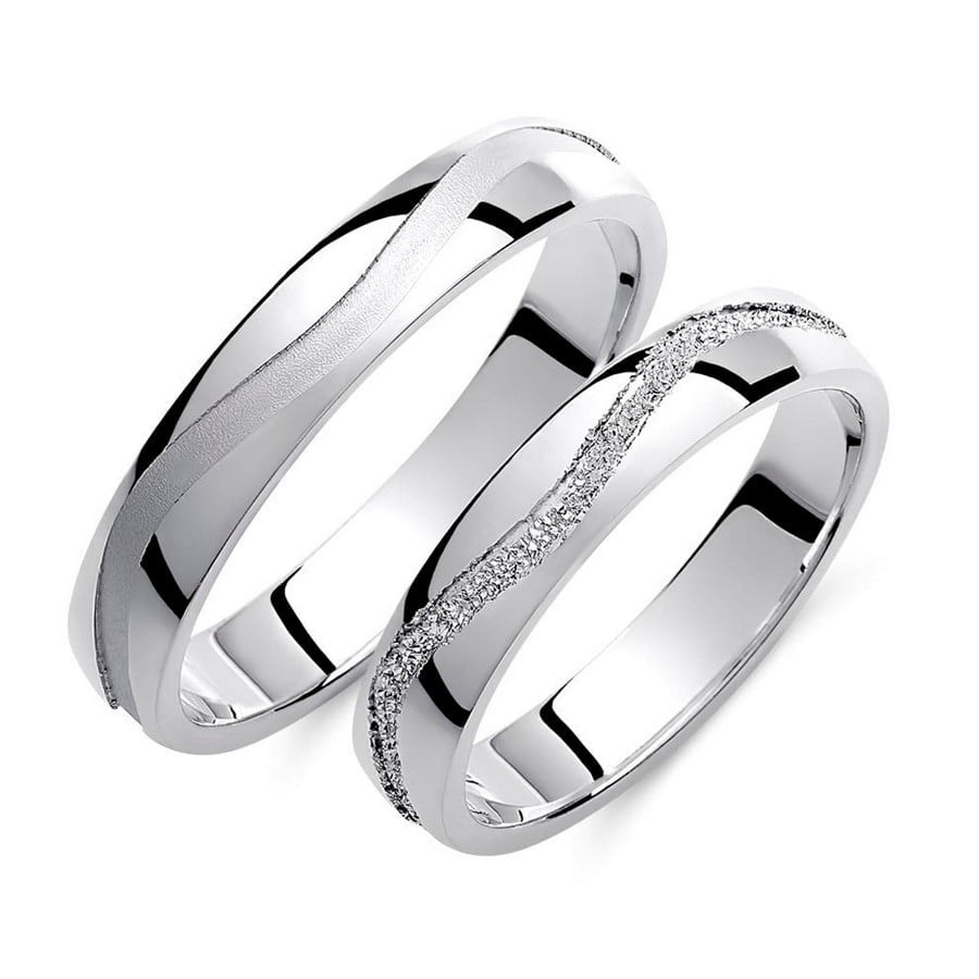 Βέρες Γάμου Valauro Eternity 4.00mm 421B-BA 3 Βέρες Γάμου Valauro Eternity 4.00mm 421B-BA