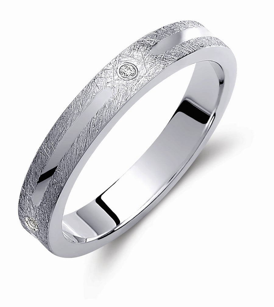 Βέρες Γάμου Valauro Ice Matt 3.50mm 442B-BA 4 Βέρες Γάμου Valauro Ice Matt 3.50mm 442B-BA - Image 2