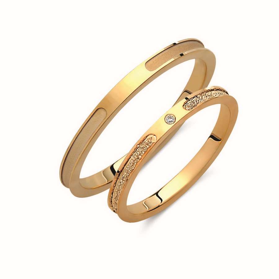 Βέρες Γάμου Valauro Equilibrium 2.00mm 458C-CA 3 Βέρες Γάμου Valauro Equilibrium 2.00mm 458C-CA