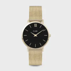 Ρολόι Cluse Minuit Mesh Black Gold Colour CW0101203017