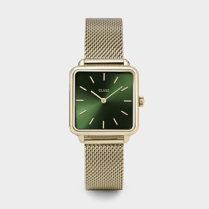 Ρολόι Cluse La Tétragone Mesh Green - Gold Colour CW0101207013 3 Ρολόι Cluse La Tétragone Mesh Green - Gold Colour CW0101207013