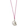 Μενταγιόν ασήμι 925 με καρδιά Ο1 102Λ 2 O1 102L pink Μενταγιόν ασήμι 925 με καρδιά Ο1 102Λ watchbox.gr