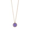 O1 401K purple lilac Κολιέ ασήμι μοτίφ σμάλτο watchbox.gr