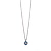 Κολιέ ασήμι μοτίφ σμάλτο 1 O1 404M blue ivory Κολιέ ασήμι μοτίφ σμάλτο watchbox.gr