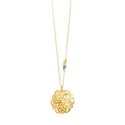 Μενταγιόν από ασήμι 925 mandala flower 708Κ