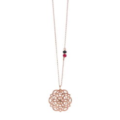 Μενταγιόν από ασήμι 925 mandala flower Ο1 708Ρ