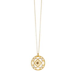 Μενταγιόν από ασήμι 925 mandala flower Ο1 710Κ