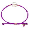 O3 203L purple Βραχιόλι ασήμι 925 πατούσες Ο3 203 μωβ watchbox.gr