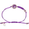 O3 402R white dark lilac Βραχιόλι ασήμι μοτίφ σμάλτο watchbox.gr