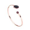 O3 402R2 fuchsia black Βραχιόλι από ασήμι 925 μοτίφ σμάλτο Ο3 402Ρ watchbox.gr