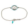 O3 606M1 turquoise Βραχιόλι από ασήμι 925 μάτι τυρκουάζ Ο3 606Μ1 watchbox.gr