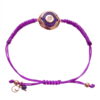 O3 610R purple Βραχιόλι από ασήμι 925 μάτι μωβ Ο3 610Ρ watchbox.gr