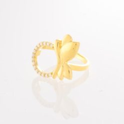 O8 103K white 2 Δαχτυλίδι από ασήμι 925 πεταλούδα λευκή Ο8 103Κ watchbox.gr