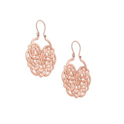 Σκουλαρίκια από ορείχαλκο και ασήμι 925 mandala flower Ο9 709ΕΡ