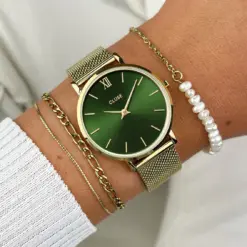 Alternative view of Ρολόι Cluse Minuit Mesh Green CW10206