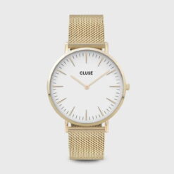 Ρολόι Cluse Boho Chic Mesh White - Gold Colour CW0101201009