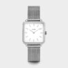 Ρολόι Cluse La Tétragone Mesh White - Silver Colour CW0101207003 1 lagarconne mesh silver white CL60001 fronal 540x Ρολόι Cluse La Tétragone Mesh White - Silver Colour CW0101207003 watchbox.gr