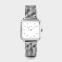 Ρολόι Cluse La Tétragone Mesh White - Silver Colour CW0101207003