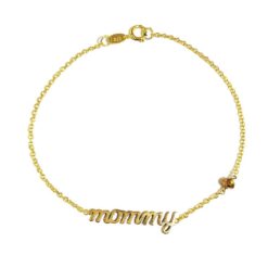 Βραχιόλι χρυσό 9Κ “mommy”