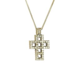Σταυρός λευκόχρυσος 18Κ με μπριγιάν 0183