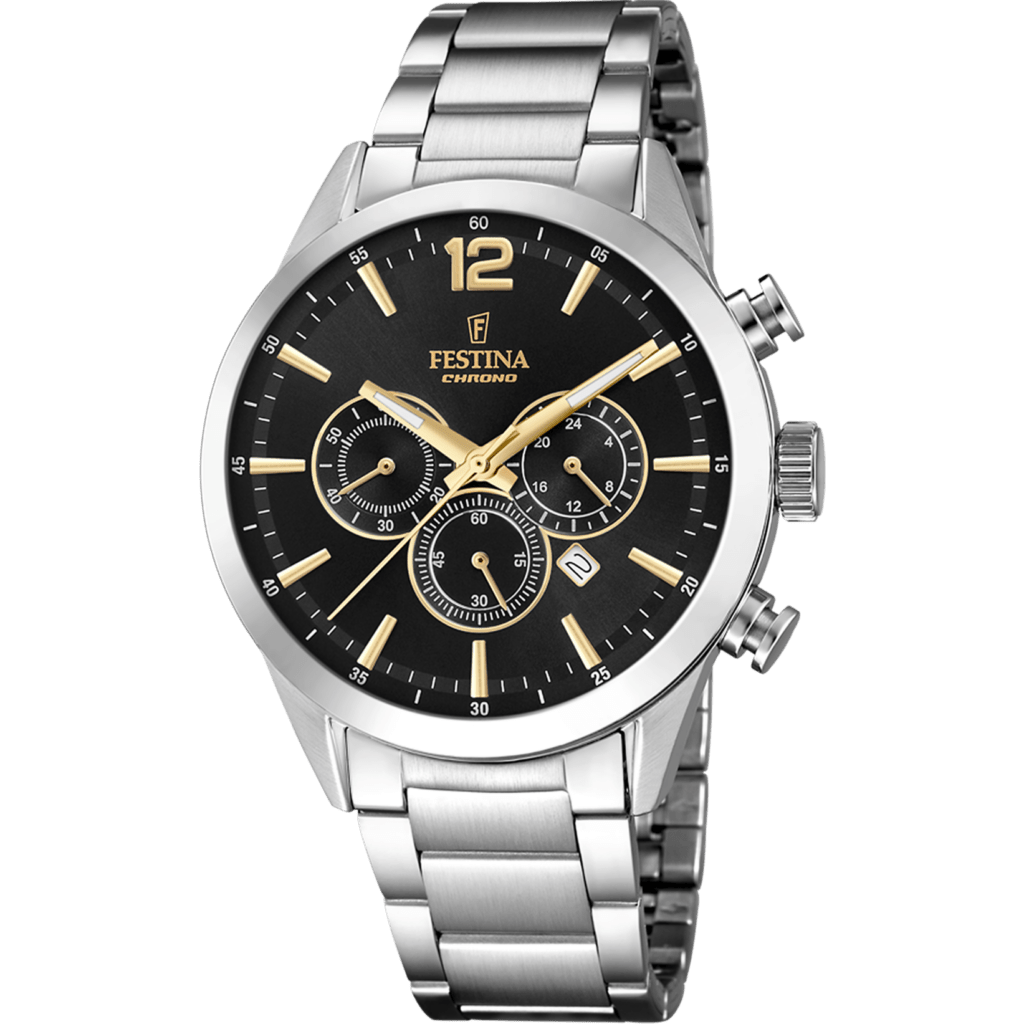 Festina Ανδρικό Ρολόι Χρονογράφος με μπρασελέ F20343/4 3 Festina Ανδρικό Ρολόι Χρονογράφος με μπρασελέ F20343/4