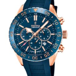 Festina Ανδρικό Ρολόι Χρονογράφος με καουτσούκ λουράκι F20516/1