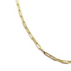 Alternative view of Κολιέ αλυσίδα paperclip σε ασήμι 925 251901