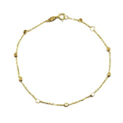 Βραχιόλι χρυσό 14K με κύβους