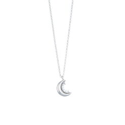 Κολιέ από ασήμι 925 Moon And Stars αστέρι O1 110L