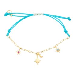 Βραχιόλι σε ασήμι 925 Moon And Stars O3 125K1