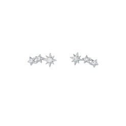 Σκουλαρίκια από ασήμι 925 Moon And Stars O9 121L