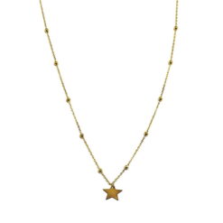 Γυναικείο κολιέ χρυσό από ασήμι 925 KD138PS