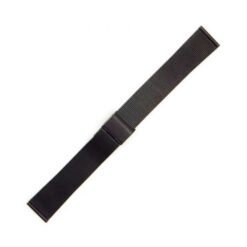 Μεταλλικό μπρασελέ WATCHBOX mesh milanese μαύρο 12mm – 24mm