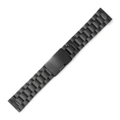 Μεταλλικό μπρασελέ WATCHBOX μαύρο μασίφ 18mm – 26mm