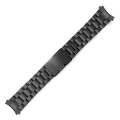 Μεταλλικό μπρασελέ WATCHBOX μαύρο μασίφ 16mm – 24mm