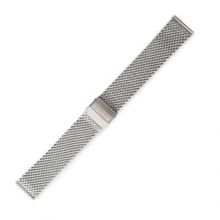 Μεταλλικό μπρασελέ WATCHBOX mesh ασημί 18mm – 24mm