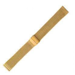 Μεταλλικό μπρασελέ WATCHBOX mesh χρυσό 18mm – 24mm