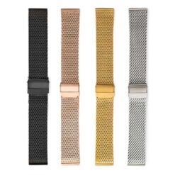 Alternative view of Μεταλλικό μπρασελέ WATCHBOX mesh ροζ χρυσό 18mm – 24mm