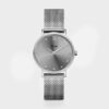 CW10203 frontal 1136x Ρολόι Cluse Minuit Mesh Crystals Grey Silver Colour CW10203 watchbox.gr
