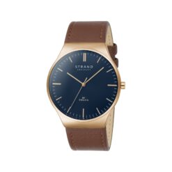 Ρολόι Strand by Obaku Brown Leather Strap S717GXVLRN