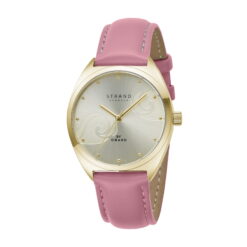 Ρολόι Strand by Obaku Gold Leather Strap S719LXGGRP