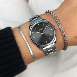 Alternative view of Ρολόι Cluse Féroce Petite Steel Dark Grey Silver Colour CW11202