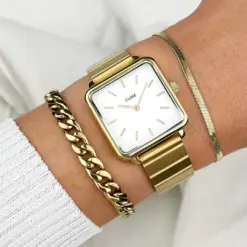 Alternative view of Ρολόι Cluse La Tétragone Steel White Gold Colour CL60023S