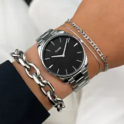 wristshot CW11103 1400x1400 88cc919c e20f 4398 a7f9 b2eb11cf2855 1136x Ρολόι Cluse Féroce Steel Black Silver Colour CW11103 watchbox.gr